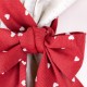 Bows Red Hearts - set complet perdele bucatarie