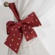 Bows Red White Hearts - set complet perdele bucatarie